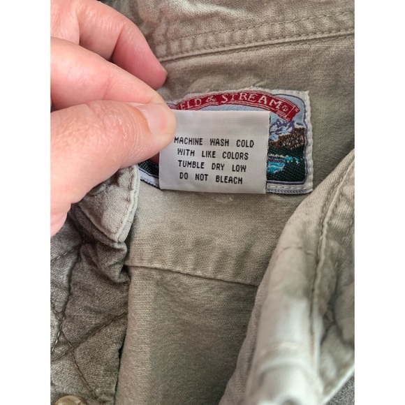 Vintage Field and Stream Two Tone Canvas Shirt Men’s Size Medium - Picture 3 of 3